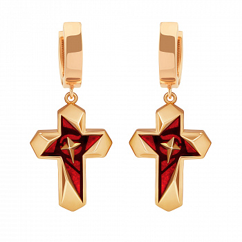 Серебряные серьги с янтарем